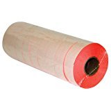 Contact 2216 Red Labels, No Security Cuts, 9 Rolls of 1000 Labels