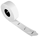 Garvey Queue System Ticket Roll, White 038877-1 Each