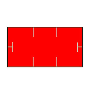 Garvey 1910 Labels, to Suit Garvey 1 line 1910 and Monarch 1 line 1110 Price Gun, Fluro RED 16 Rolls, 17000 Labels, 1 Free Ink Roller