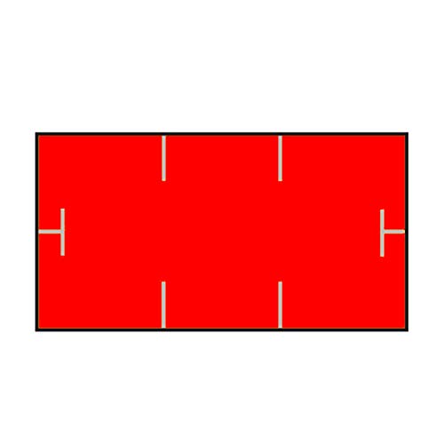 Garvey 1910 Labels, to Suit Garvey 1 line 1910 and Monarch 1 line 1110 Price Gun, Fluro RED 16 Rolls, 17000 Labels, 1 Free Ink Roller