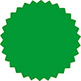 2 Inch Blank Embosser Seals - Green (500 Pack)