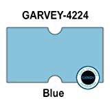 240,000 GENUINE GARVEY 2112 Blue General Purpose Labels: full case - no security cuts [compatible with Motex MX-5500, Towa 1 Line, Jolly, Hallo, Freedom and Impressa 2112 Punch Hole (PH) Labelers]