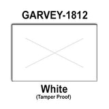 280,000 Garvey Compatible 1812 White General Purpose Labels to fit the G-Series 18-5, G-Series 18-6, G-Series18-7 Price Guns. Full Case + includes 20 ink rollers.