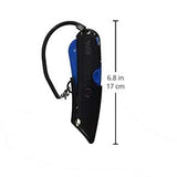 Box Cutter Knife w/Shielded Blade, Black/Blue (New Version)