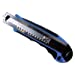 Heavy-Duty Snap Blade Utility Knife, Four 8-Point Blades, Retractable, Blue