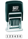 2000 PLUS Self-Inking Numberer Stamp, 1/2", 5/32" Number Height, Black Ink (010132)