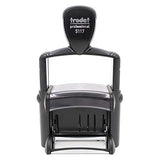 Trodat 5117 Professional 12-Message Stamp w/Dater, Self-Inking, Red Ink Color