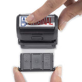 Original Trodat Printy 4912 Self-Inking Two Color Stock Message Stamp