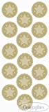 Gold Embossed Stars, 15/pack