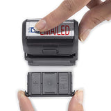 E-MAILED Trodat Printy 4912 Self-Inking Two Color Stock Message Stamp