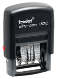 Trodat Economy Self-Inking Date Stamps, Stamp Impression Size: 3/8 x 1-1/4 Inches, Black, 2-Pack (E4828)