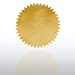 Blank Certificate Seal - Gold