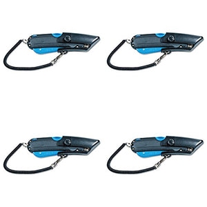 Garvey 091524 Safety Cutter with Holster, Black/Blue, 4 Packs