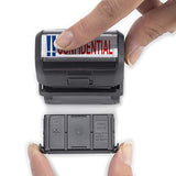 Confidential Trodat Printy 4912 Self-Inking Two Color Stock Message Stamp