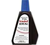 Trodat 53025 Ideal Premium Replacement Ink for Use with Most Self Inking and Rubber Stamp Pads, 2 oz, Blue