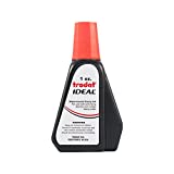 Trodat 45174 Ideal Premium Replacement Ink for Use with Most Self Inking and Rubber Stamp Pads, 1oz, Red