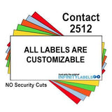 200,000 Contact 2512 Compatible Fluorescent Red General Purpose Labels for Contact 25-8, Contact 25-9 Price Guns. Full Case + 20 Ink Rollers. NO Security cuts.