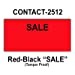 200,000 Contact 2512 compatible"SALE" Fluorescent Red General Purpose Labels for Contact 25-8, Contact 25-9 Price Guns. Full Case + 20 ink rollers. WITH Security Cuts.