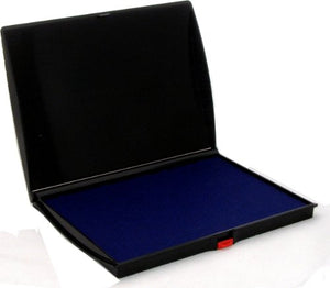 Shiny Large Blue Stamp Pad, Felt Surface, S4, 5" x 7" (128 x 178 mm)