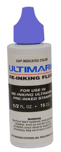 Ultimark Ink to Re-ink Ultimark and Royal Mark Pre-inked Stamps (Violet)