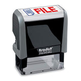 File Trodat Printy 4912 Self-Inking Two Color Stock Message Stamp