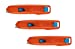 LOT: 3 Allway Tools Aluminum Safety Knives w/ 6 Blades Each - SRK-B6