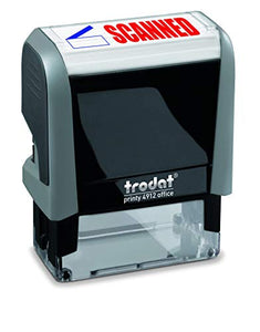 Scanned Trodat Printy 4912 Self-Inking Two Color Stock Message Stamp