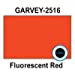 160,000 GENUINE GARVEY 2516 Fluorescent Red General Purpose Labels: full case - 20 ink rollers - no security cuts