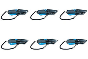 Garvey 091524 Safety Cutter with Holster, Black/Blue, 6 Packs