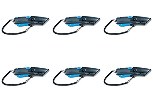 Garvey 091524 Safety Cutter with Holster, Black/Blue, 6 Packs