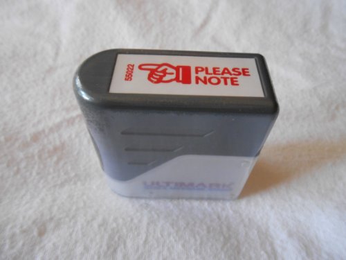 Please Note Stock Message Stamp 3/8