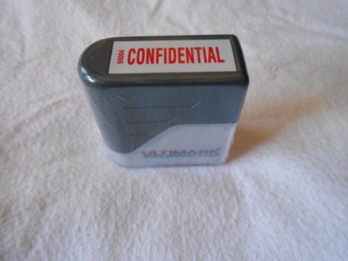 Confidential Stock Message Stamp 3/8