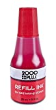 2000 PLUS Ink Refill for Self-Inking Stamps and Stamp Pads, Red, 0.9oz (032960)