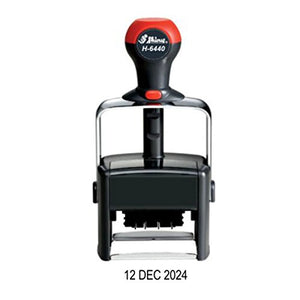 Heavy Duty Self-inking Date Stamp, Day-Month-Year (23 DEC 2024) European - Military Date Format (Black)