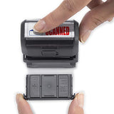 Scanned Trodat Printy 4912 Self-Inking Two Color Stock Message Stamp