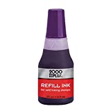 Cosco Self-inking Stamp Refill Ink, 25 cc (.9 .Oz.) Violet