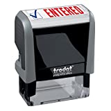 Entered Trodat Printy 4912 Self-Inking Two Color Stock Message Stamp