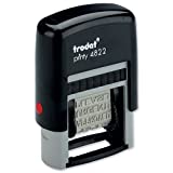 Trodat 4822 Printy Self-Inking 12 Message Stamp, Red Ink