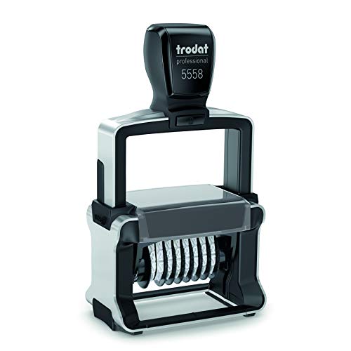 Trodat 8 Digit Self-Inking Numbering Stamp, 5mm Character Height 5mm