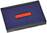 U. S. Stamp & Sign Trodat T4727 Dater Replacement Pad, 1.625 Inches Width x 2.5 Inches Depth, Red/Blue (P4727BR)