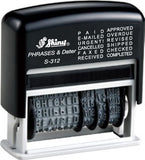 Self-inking Date and Message Stamp (Blue)