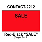 220,000 Contact 2212 (Special Packaging) "SALE" Fluorescent Red General Purpose Labels to fit the Contact 22-6, Contact 22-7, Contact 22-8 Price Guns. Full Case + includes 20 ink rollers.