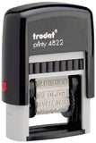 Trodat Printy Economy 12 Message Multi-Word Band Stamp, 4mm Print (4822)