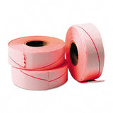 Garvey : Two-Line Pricemarker Labels, 5/8 x 13/16, Fluorescent Red, 1000/Roll, 3 Rls/Box -:- Sold as 2 Packs of - 3 - / - Total of 6 Each