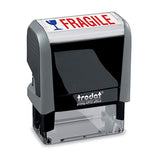 Fragile Trodat Printy 4912 Self-Inking Two Color Stock Message Stamp