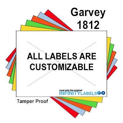 280,000 Garvey Compatible 1812 White General Purpose Labels to fit the G-Series 18-5, G-Series 18-6, G-Series18-7 Price Guns. Full Case + includes 20 ink rollers.