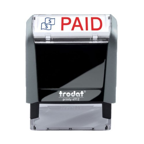 Trodat Printy 4912 Self-Inking Message Stamp, PAID by Trodat GmbH