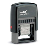 Trodat 4822 Printy Self-Inking 12 Message Stamp, Red Ink