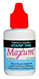 Maxum Premium Quality Stamp Ink, 1/2 Oz. Bottle (Red)