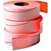 Consolidated Stamp Mfg.,Co. Labels, 1-Line, 3 Roll, Flourescent Red